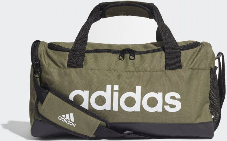Adidas Performance sporttas Linear Duffel S 25L olijfgron/wit