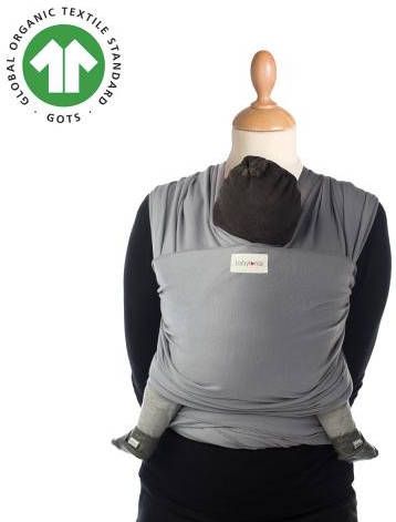 Distrilink Babylonia Tricot slen Organic Draagdoek Lichtgrijs Bddts 1 941