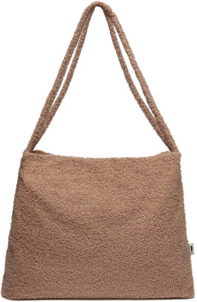 Jollein Luiertas Shopper 34x43cm Boucle Lichtbruin
