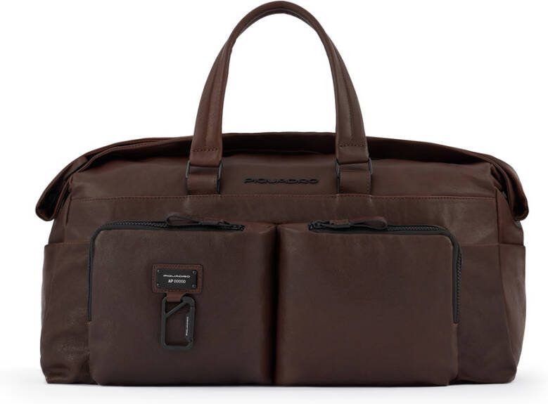 Piquadro Harper Weekender Duffle Bag Reistas Dark Brown