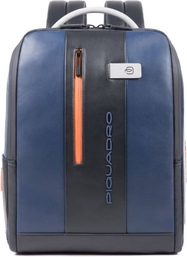 Piquadro Urban PC And iPad Cable Backpack 15.6&apos, &apos, Blue/Gray