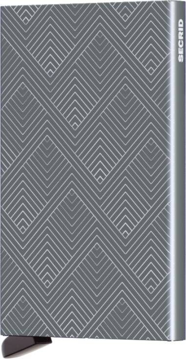 Secrid Cardprotector Kaarthouder Laser structure titanium Dames portemonnee