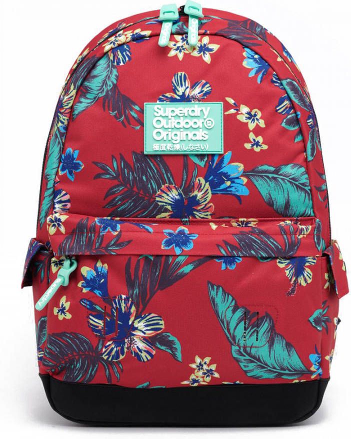 Superdry Montana Vintage Hawaiin Backpack Red Floral