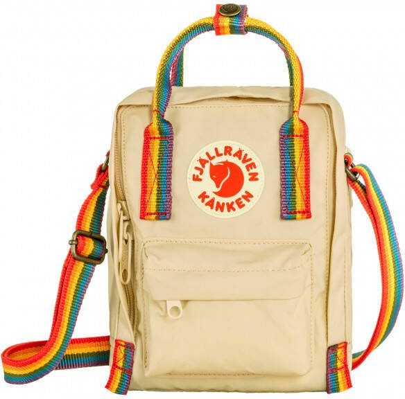 Fjällräven Kånken Rainbow Sling Schoudertas l, beige