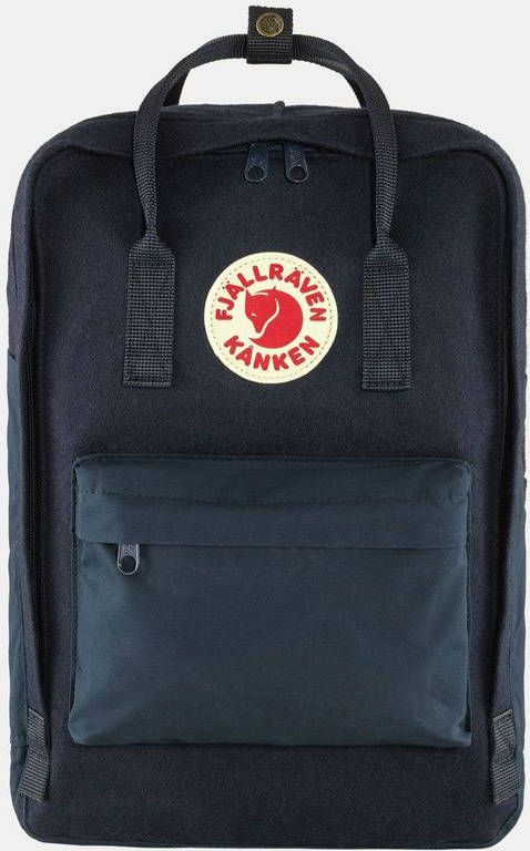 Fjällräven Fjallraven Schooltas Kanken Re Wool Laptop 15 Inch Blauw
