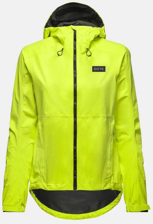 Gore Wear Endure Paclite Plus Hardshell Fietsjas Dames Geel