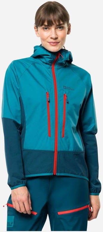 Jack Wolfskin Alpspitze Softshell Jas Dames Blauw