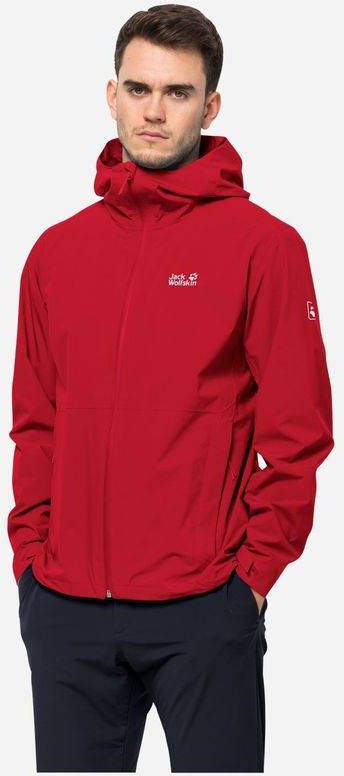 Jack Wolfskin Pack & Go Shell M Jas Rood