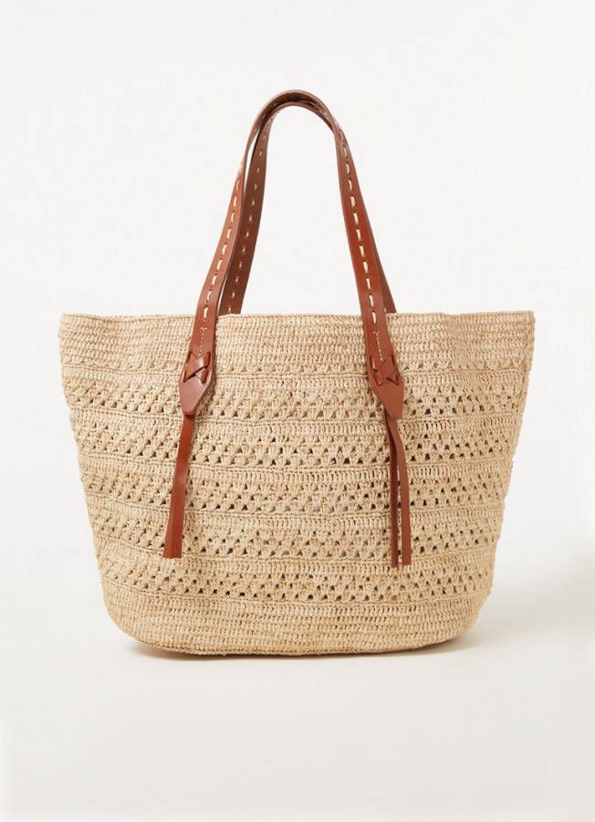 BA&SH Panier shopper van raffia