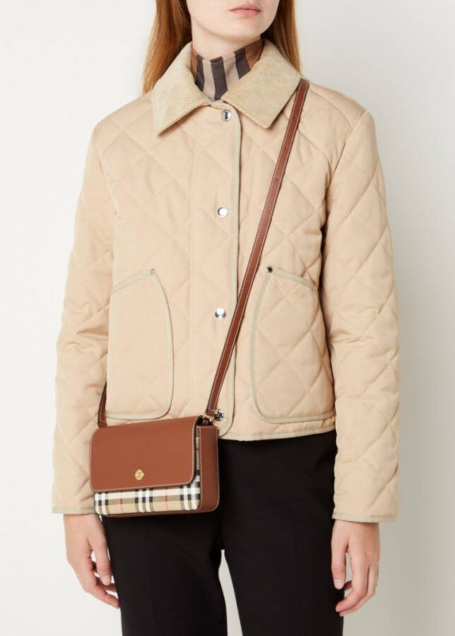 Burberry New Hampshire crossbodytas van kalfsleer met logoprint