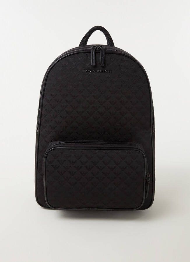 Emporio Armani Rugzak met logoprint en 13 inch laptopvak