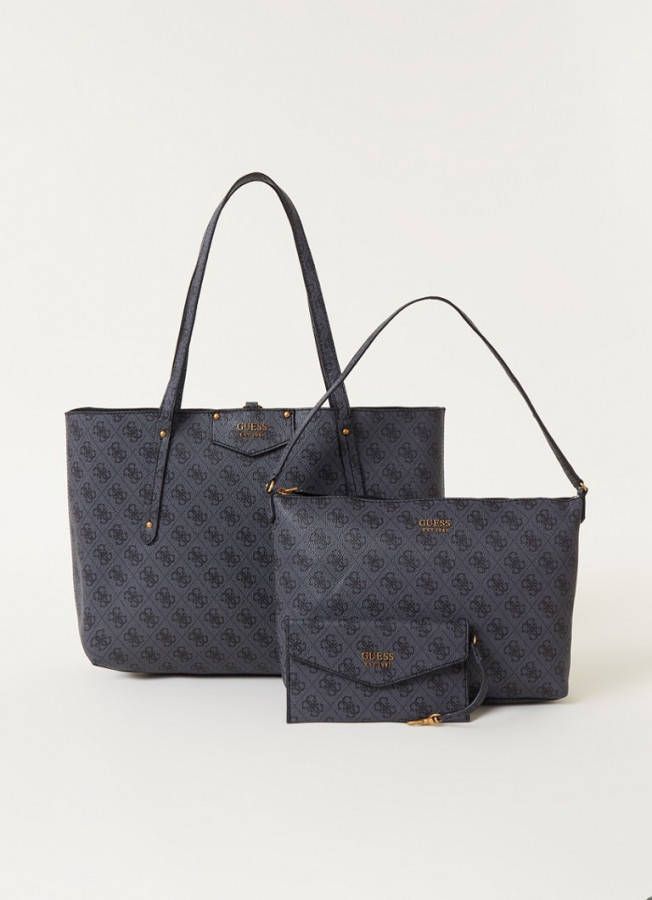 Guess Eco Brenton shopper met uitneembare schoudertas en etui