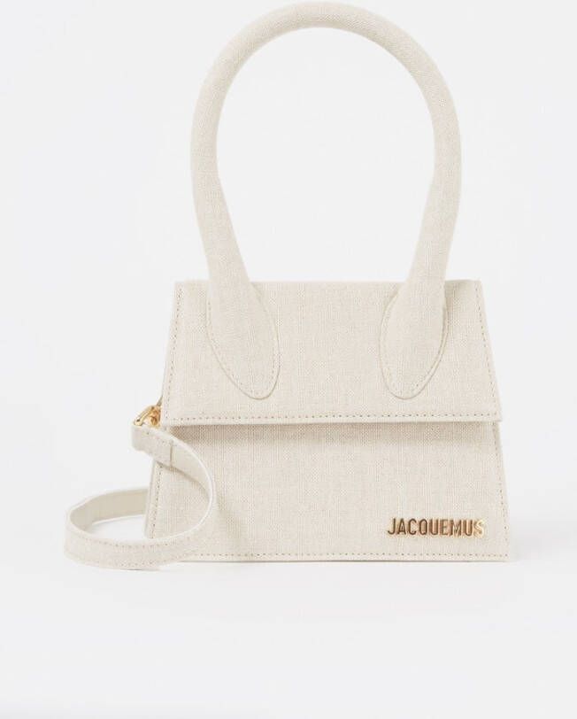Jacquemus Le Chiquito Moyen Medium handtas van canvas