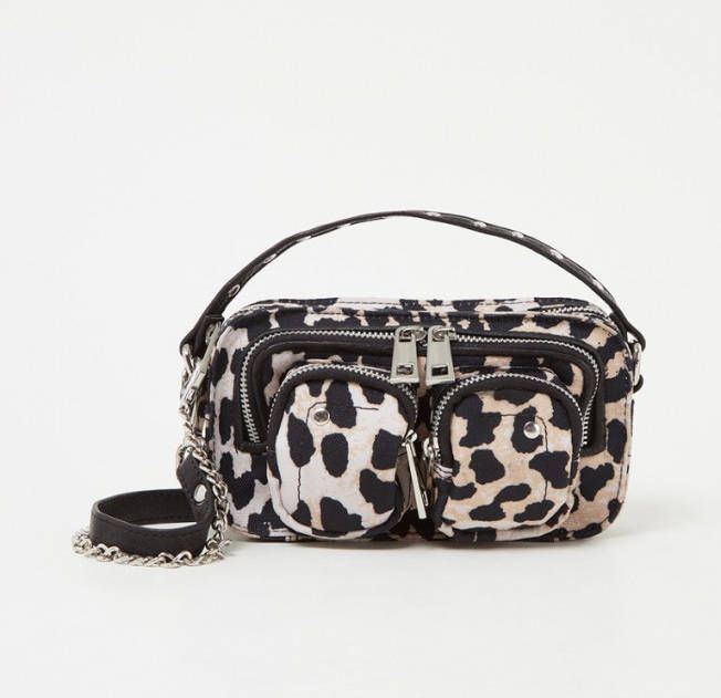 Núnoo Nú, noo Helena crossbodytas met leren details