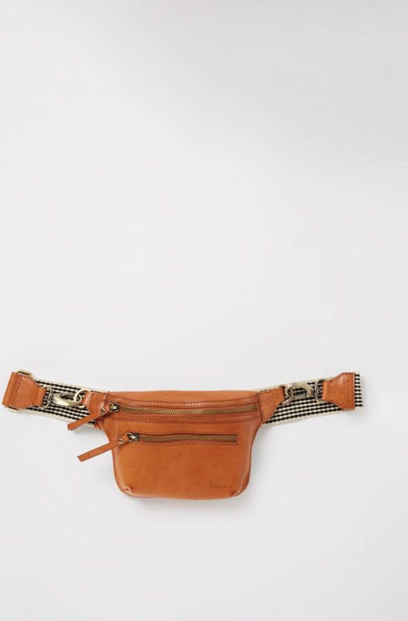 O My Bag Bum Bag Checkered , Bruin, Dames