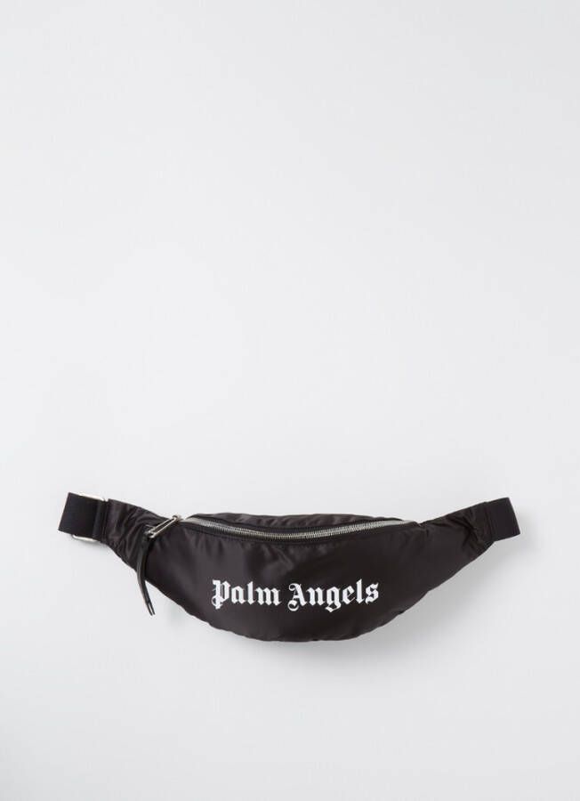 Palm Angels Riemtas met logo , Zwart, Heren