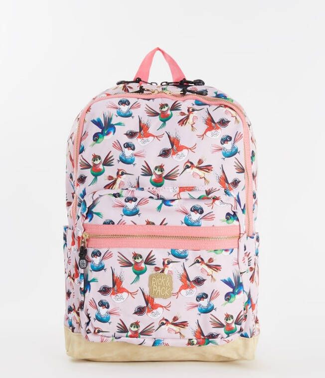 Pick and Pack Pick & Pack Birds kinderrugzak L soft pink