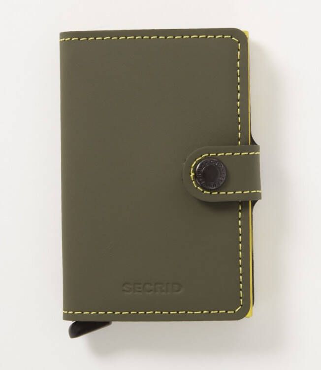 Secrid Miniwallet Portemonnee Matte green & lime Dames portemonnee