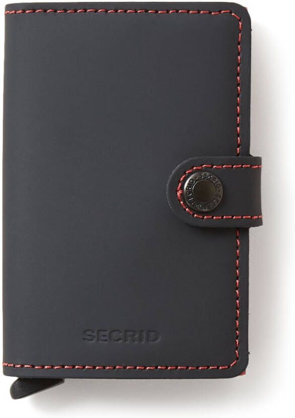 Secrid Miniwallet Wallet Matte black & red Dames portemonnee