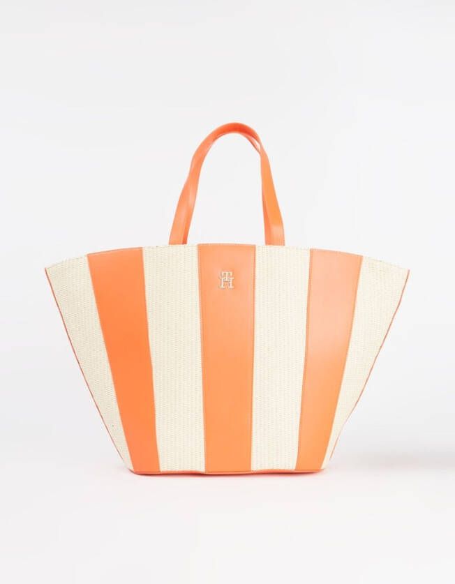 Tommy Hilfiger Oranje Shopper Travel Beach Tote