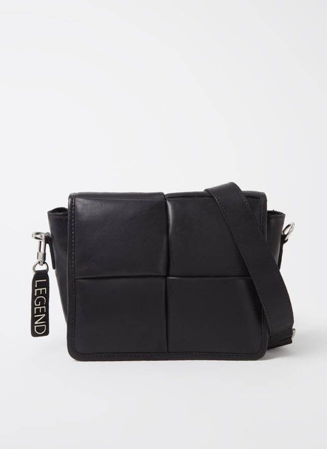 Legend Ava gevlochten crossbodytas van leer