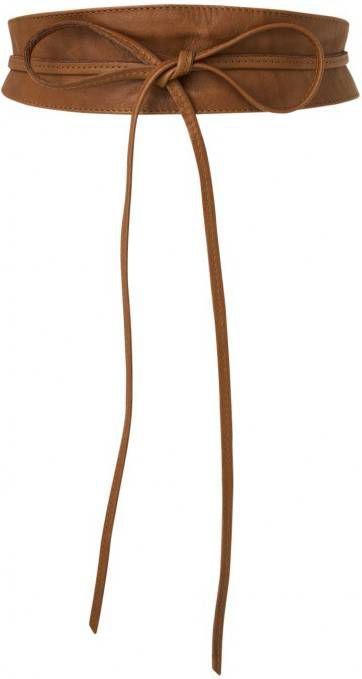 Legend Tailleriem van leer met strikdetail