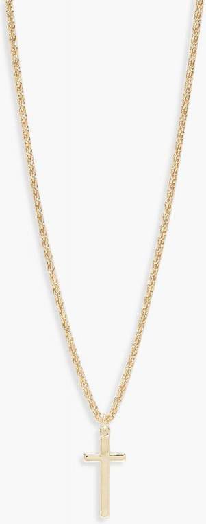 boohoo Vintage Ketting Met Kruis, Goud