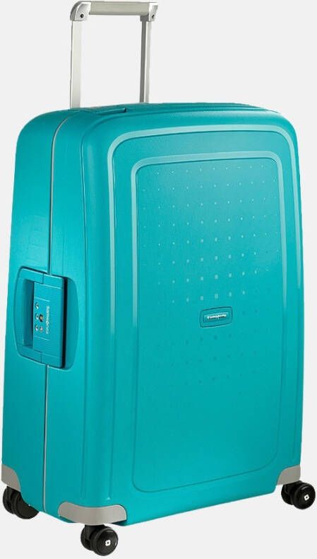 Samsonite S&apos, Cure Spinner 69 aqua blue Harde Koffer