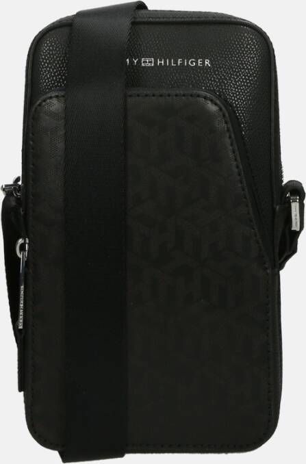 Tommy Hilfiger zakelijke slanke verslaggever , Zwart, Heren