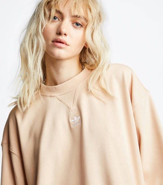 Adidas Originals Crew Neck Dames Sweatshirts Pink 70% Katoen, 30% Polyester