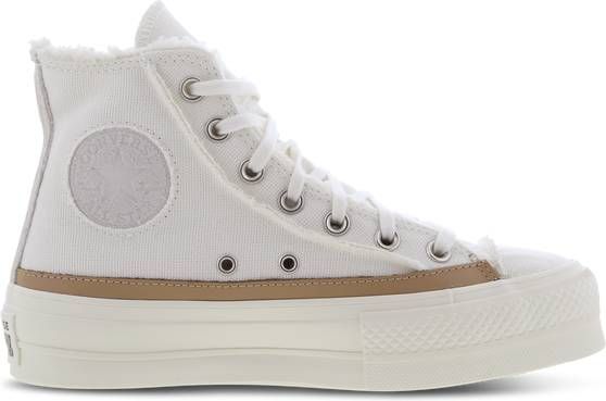 Converse Chuck Taylor All Star Lift Hi Dames Schoenen White Textil, Leer