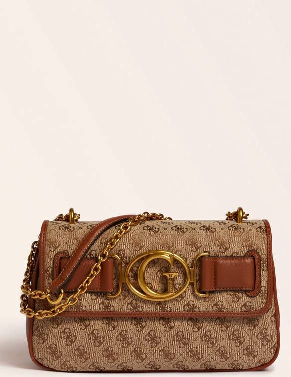 Guess Handtas Aileen Cnvtbl Shoulder Strap Bruin