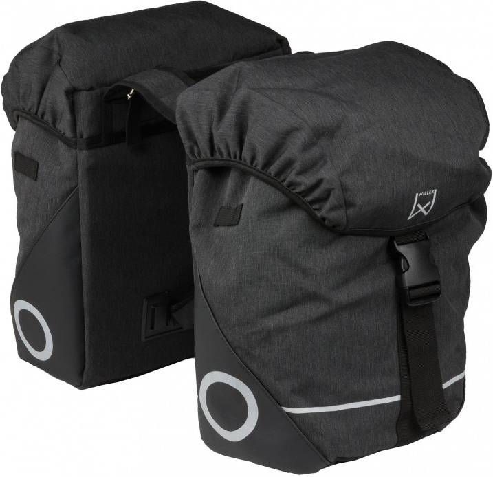 Willex dubbele bagagetas 22 liter Antraciet