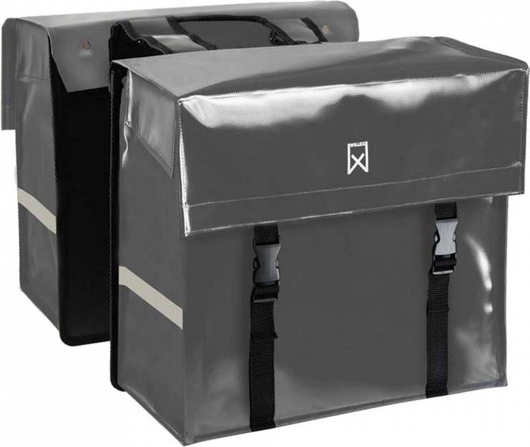 vidaXL Willex Fietstas 40 L Tarpaulin Donkergrijs