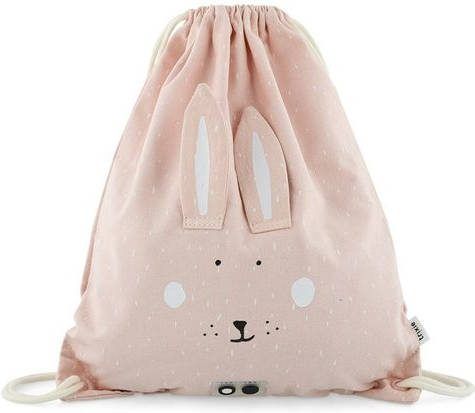 Trixie Mrs. Rabbit Drawstring Bag soft pink Kindertas