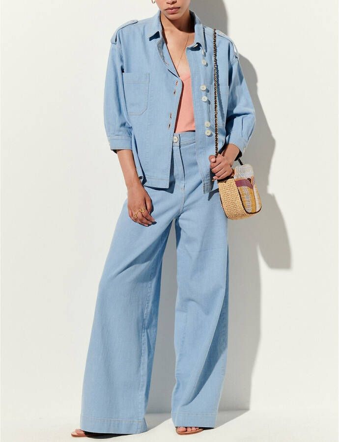 Sessun Divine textile and leather bag , Geel, Dames