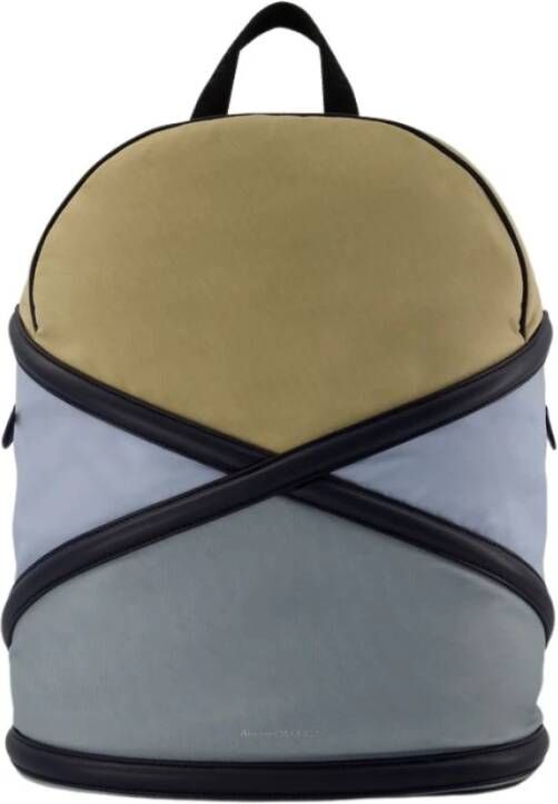 alexander mcqueen Rugzak in multicolour leer , Grijs, Heren