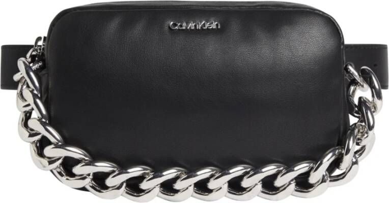 Calvin Klein puffed waistbag , Zwart, Dames