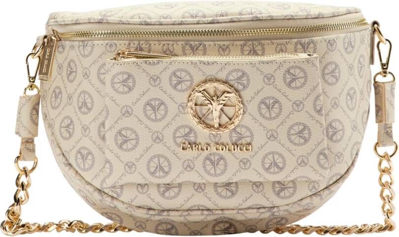 carlo colucci Valzak met ketting en logoprint costalonga , Grijs, Dames