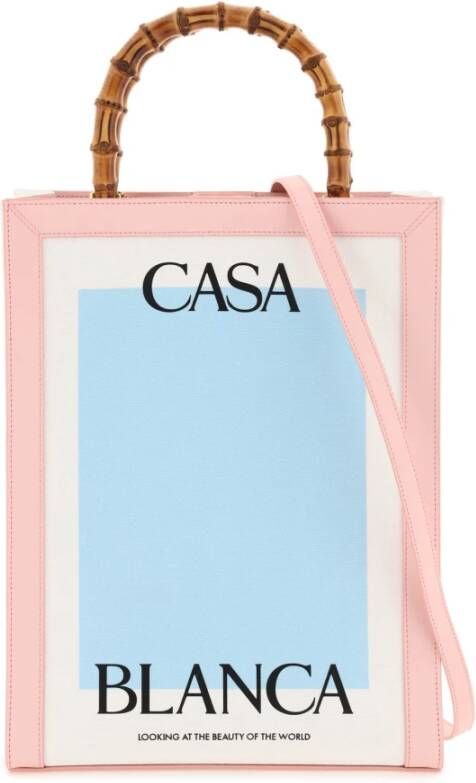 Casablanca canvas tote bag , Roze, Heren
