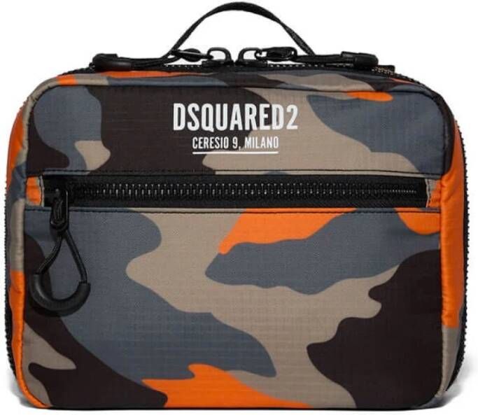 Dsquared2 Ceresio 9 camo handtas , Oranje, Heren