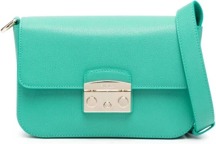 Furla Metropolis Shoulder Bag S , Blauw, Dames