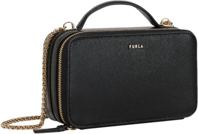Furla Kruis lichaamstassen , Zwart, Dames