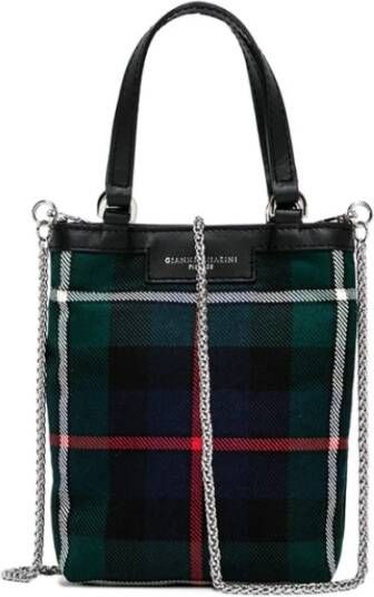 Gianni Chiarini Borsa Pelle E Tessuto , Groen, Dames