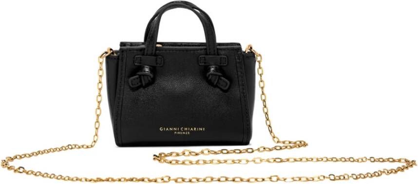 Gianni Chiarini Micro Marcella in Pelle , Zwart, Dames