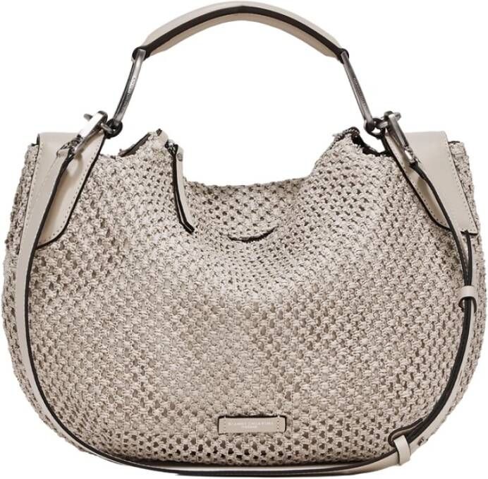 Gianni Chiarini Borsa Pelle E Tessuto , Beige, Dames