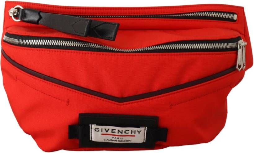 Givenchy Red Polyamide Downtown Grote Bum Belt Bag , Rood, Heren