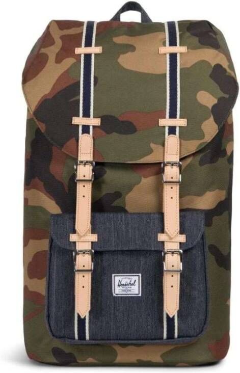 Herschel Little America Rugzak Offset Woodland Camo/Dark Denim