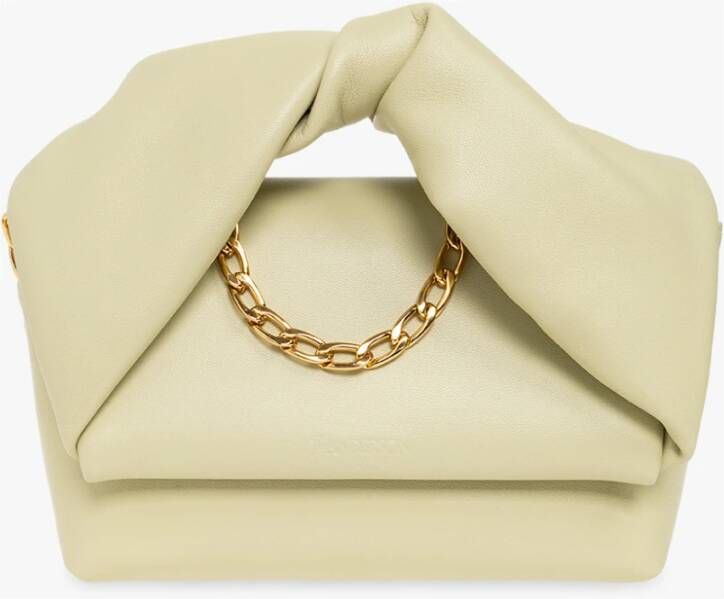 JW Anderson Midi Twister schoudertas , Beige, Dames