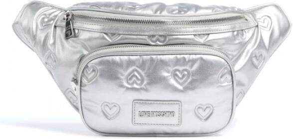 Love Moschino Riemtas in reliëf , Grijs, Dames